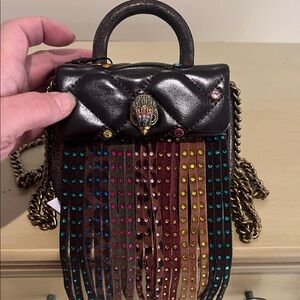 Kurt Geiger NWT Multicolor Fringe Mini Handbag
